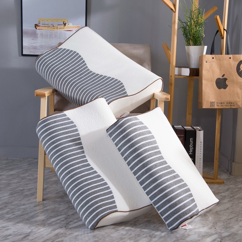 针织条纹太空记忆枕